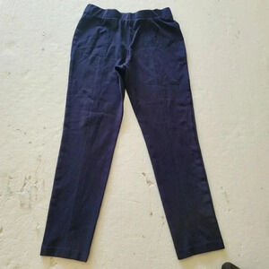 THALIAN Womens Sz 10 Career Pants Pull On Ankle Straight Elastic Waist Dress